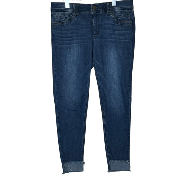 Democracy Ab Technology Step Raw Hem Jeans Women’s 10 - Picture 1 of 11